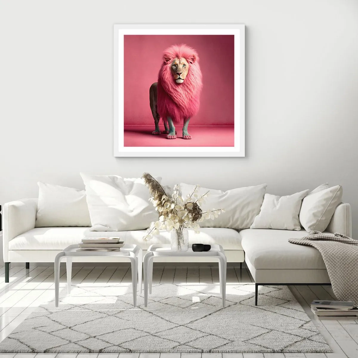 Affiche dans un cadre blanc - Poster - Et tu n'as plus peur - 40x40 cm