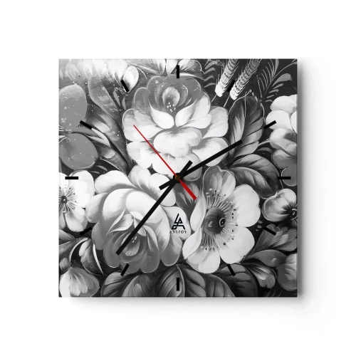 Horloge murale - Pendule murale - Belle même en gris - 40x40 cm
