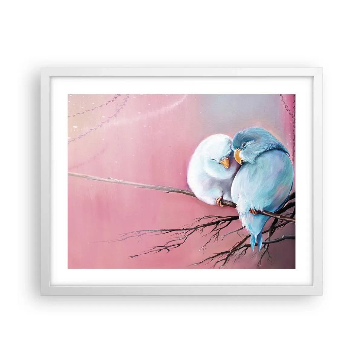 Affiche dans un cadre blanc - Poster - Que dire de plus?... - 50x40 cm