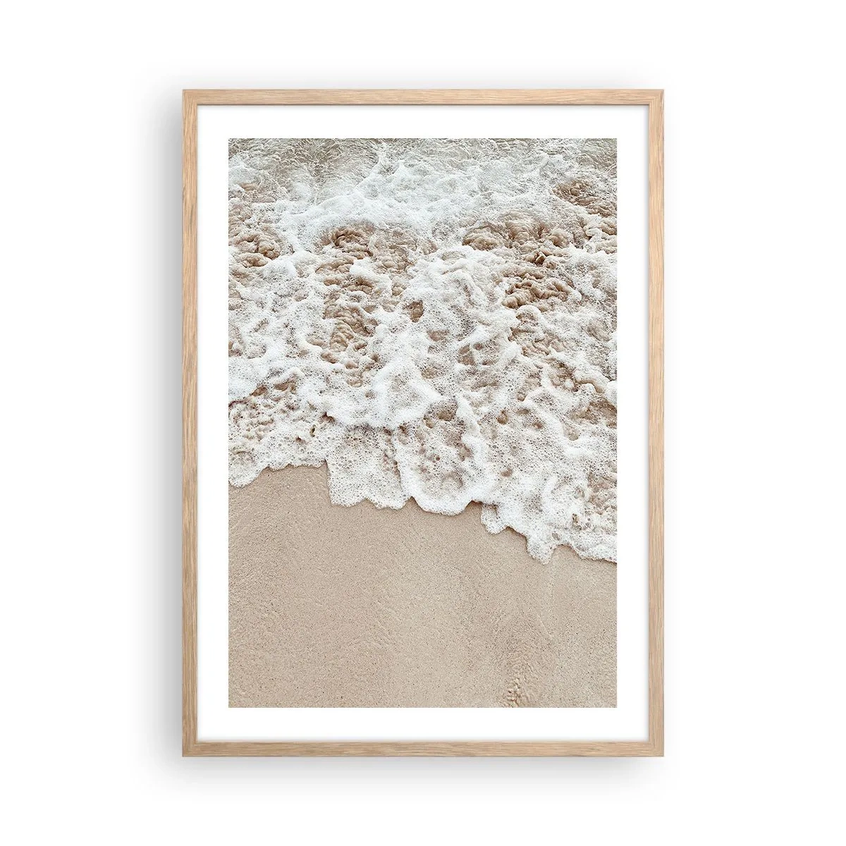 Affiche dans un chêne clair - Poster - Je reviens tout de suite - 50x70 cm