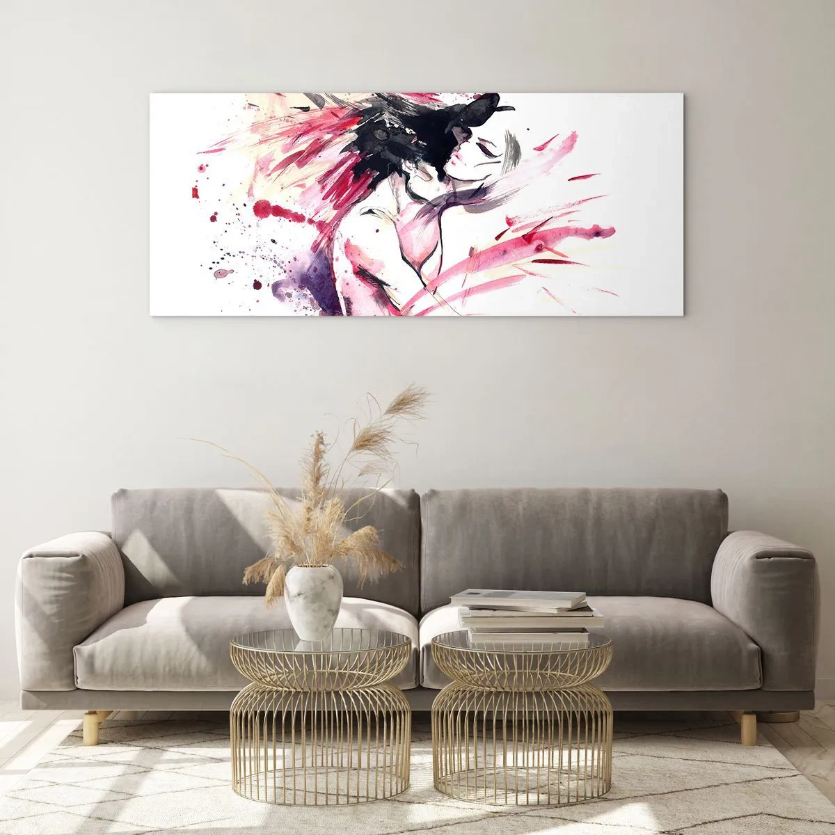 Impression sur verre - Image sur verre - Un accomplissement amoureux - 100x40 cm