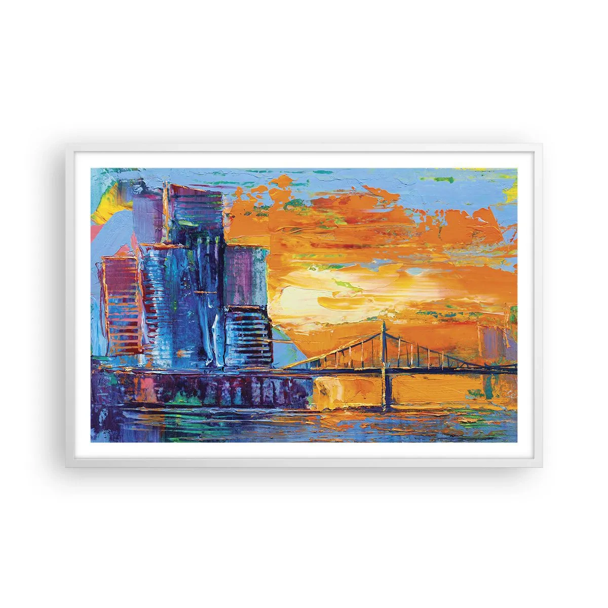 Affiche dans un cadre blanc - Poster - Culture et nature - 91x61 cm