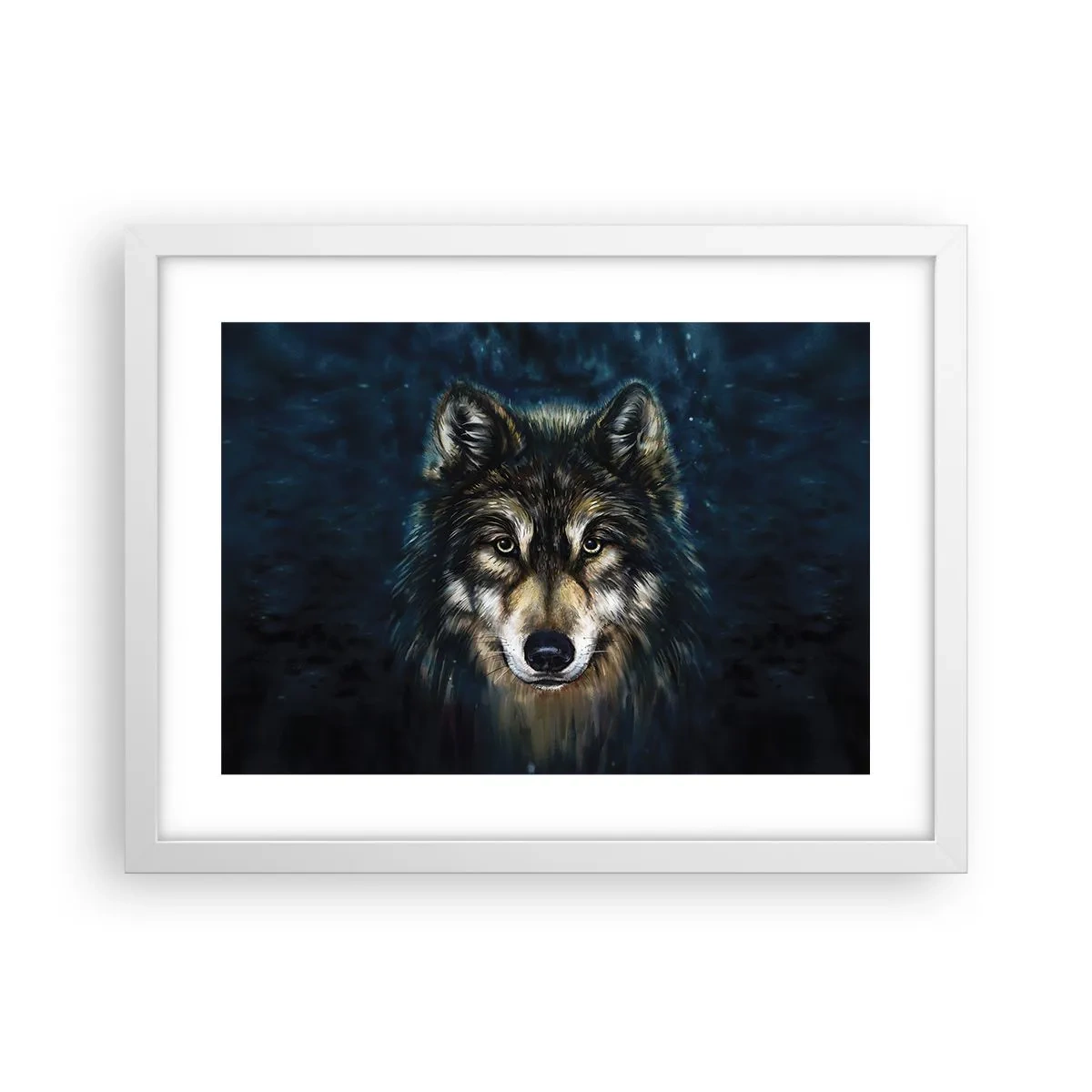 Affiche dans un cadre blanc - Poster - Alpha? Et oméga - 40x30 cm