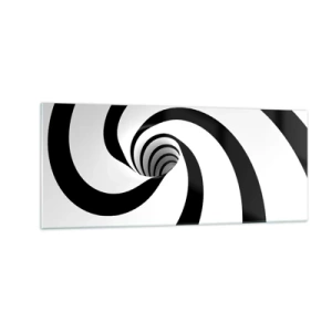 Impression sur verre - Image sur verre - Céder au vortex ? - 100x40 cm