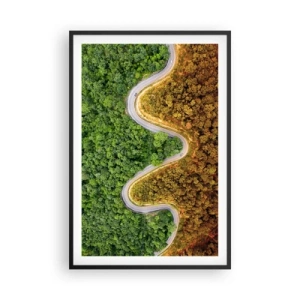 Affiche dans un cadre noir - Poster - Frontieres et differences - 61x91 cm