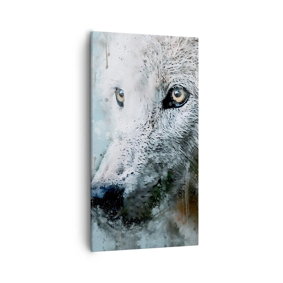 Impression sur toile - Image sur toile - Rencontrez l'âme du loup - 55x100 cm