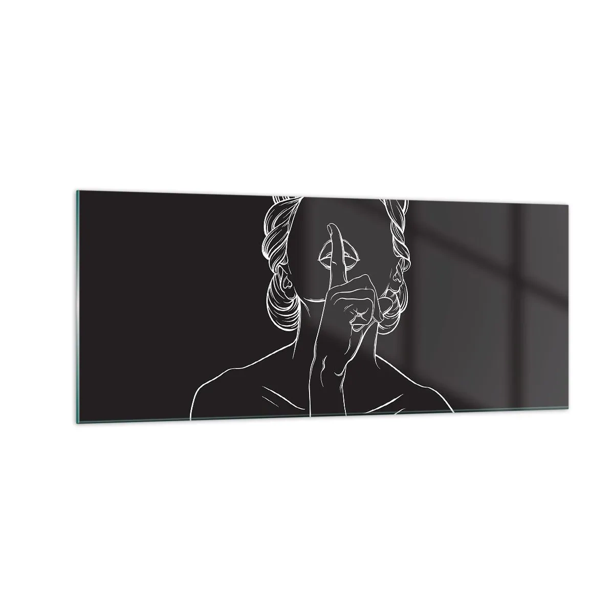 Impression sur verre - Image sur verre - La beauté s'épanouit en silence - 100x40 cm