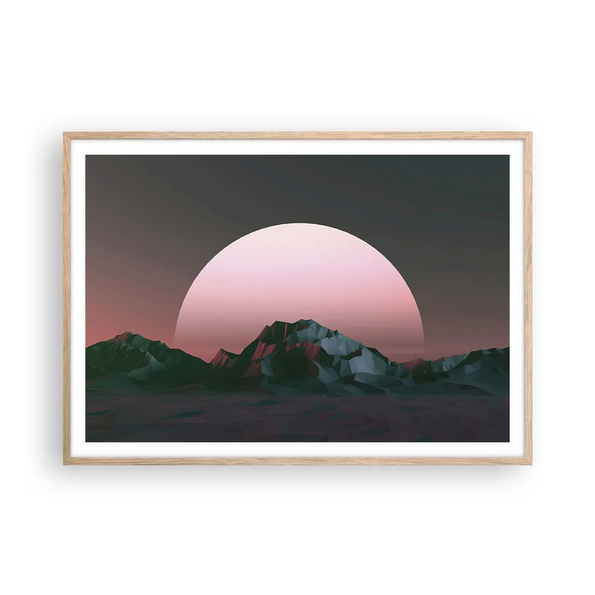 Affiche dans un chêne clair - Poster - Dans une galaxie voisine - 100x70 cm