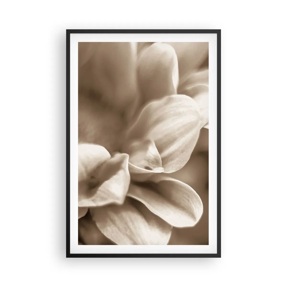 Affiche dans un cadre noir - Poster - Doux comme un sourire - 61x91 cm