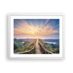 Affiche dans un cadre blanc - Poster - Proche du ciel - 50x40 cm