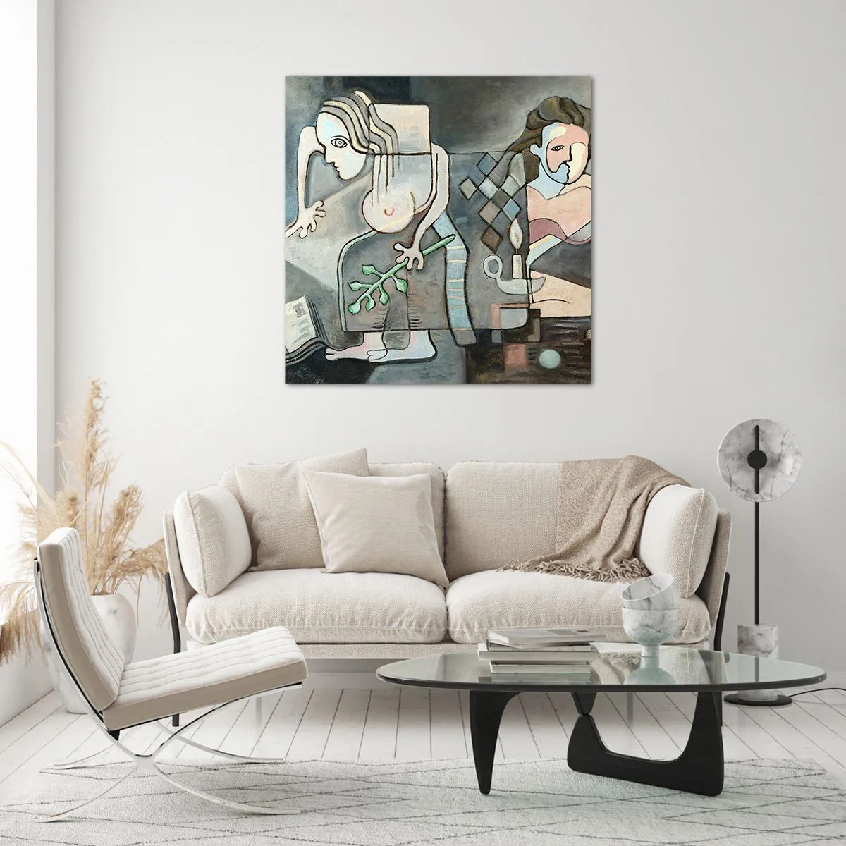 Impression sur verre - Image sur verre - Mosaïque d'esprit et de matière - 40x40 cm