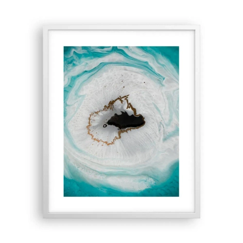 Affiche dans un cadre blanc - Poster - Pénétrer à l'intérieur - 40x50 cm