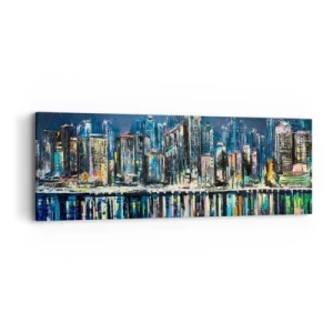 Impression sur toile - Image sur toile - Cascade de lumières - 90x30 cm