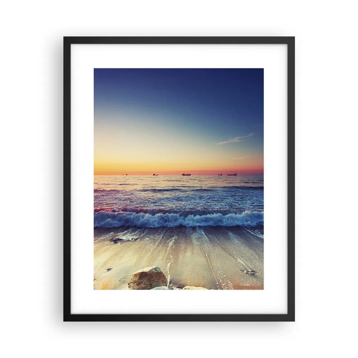 Affiche dans un cadre noir - Poster - Mais quel horizon ? - 40x50 cm