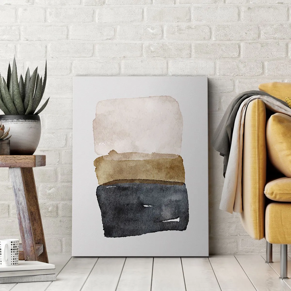 Impression sur toile - Image sur toile - Composition de couleurs de la terre - 55x100 cm