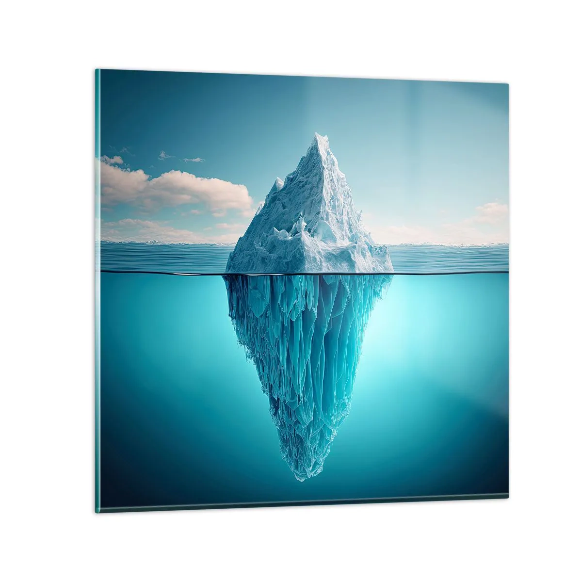 Impression sur verre - Image sur verre - Reine de Glace - 50x50 cm