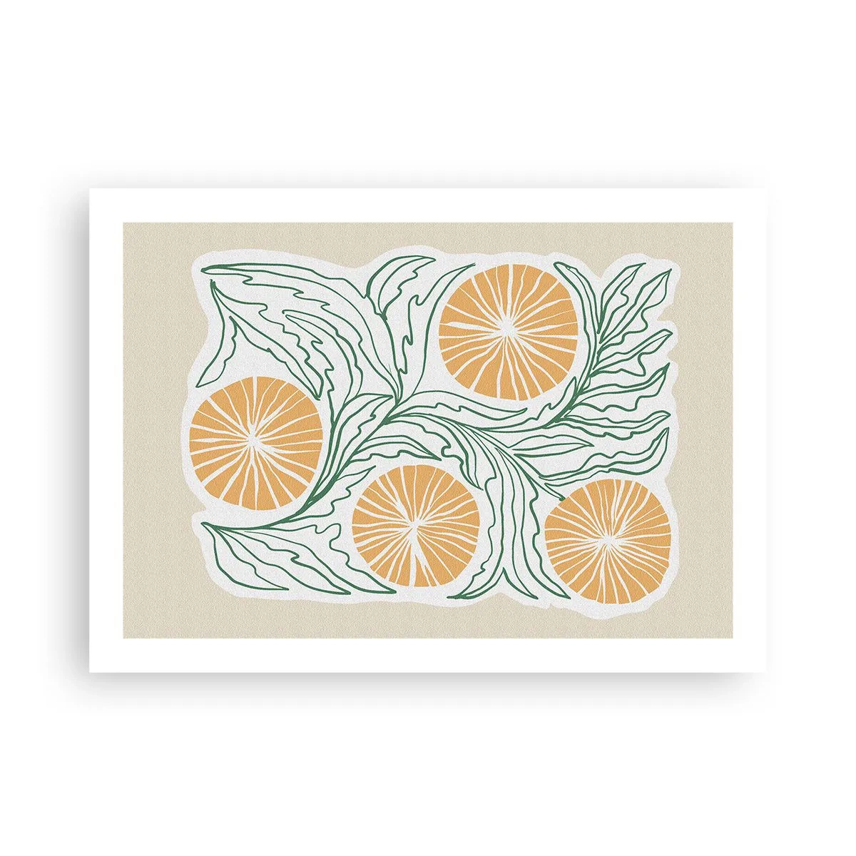 Affiche - Poster - Ethnique avec une pointe d'abstraction - 70x50 cm