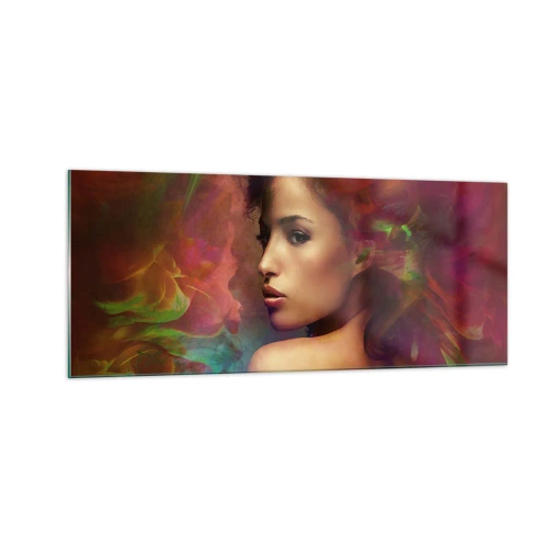 Impression sur verre - Image sur verre - Plus beau qu'un arc-en-ciel, aussi délicat qu'un brouillard - 100x40 cm