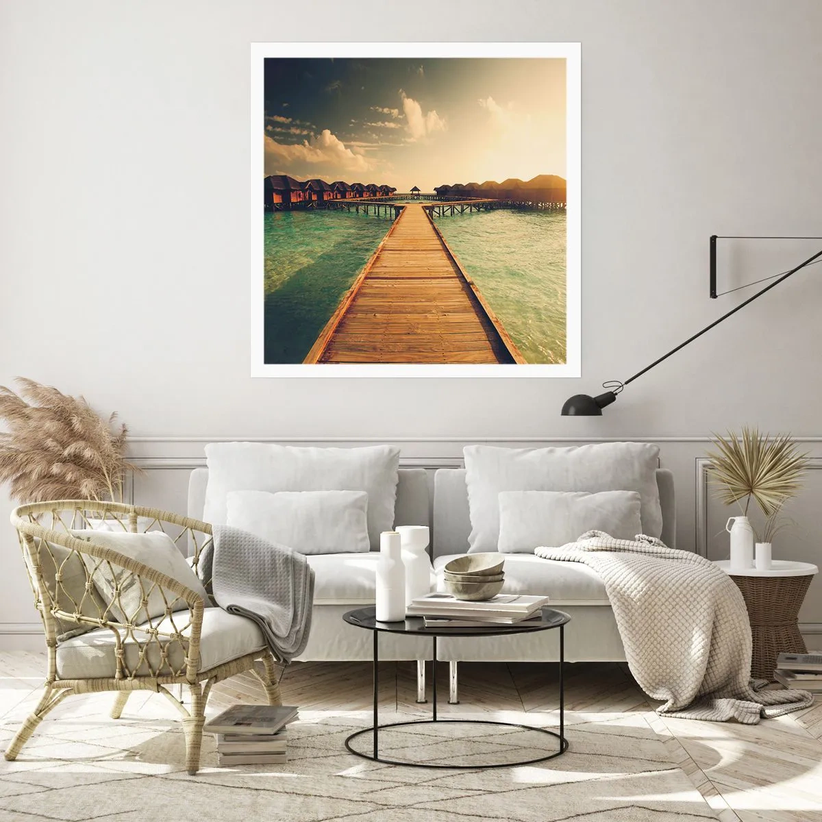 Affiche - Poster - Invitation chaleureuse - 60x60 cm