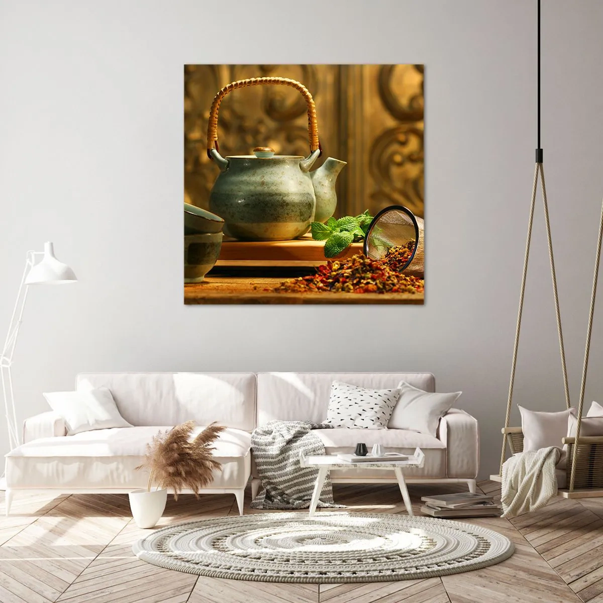 Impression sur toile - Image sur toile - Un traité sur la consommation de thé - 60x60 cm