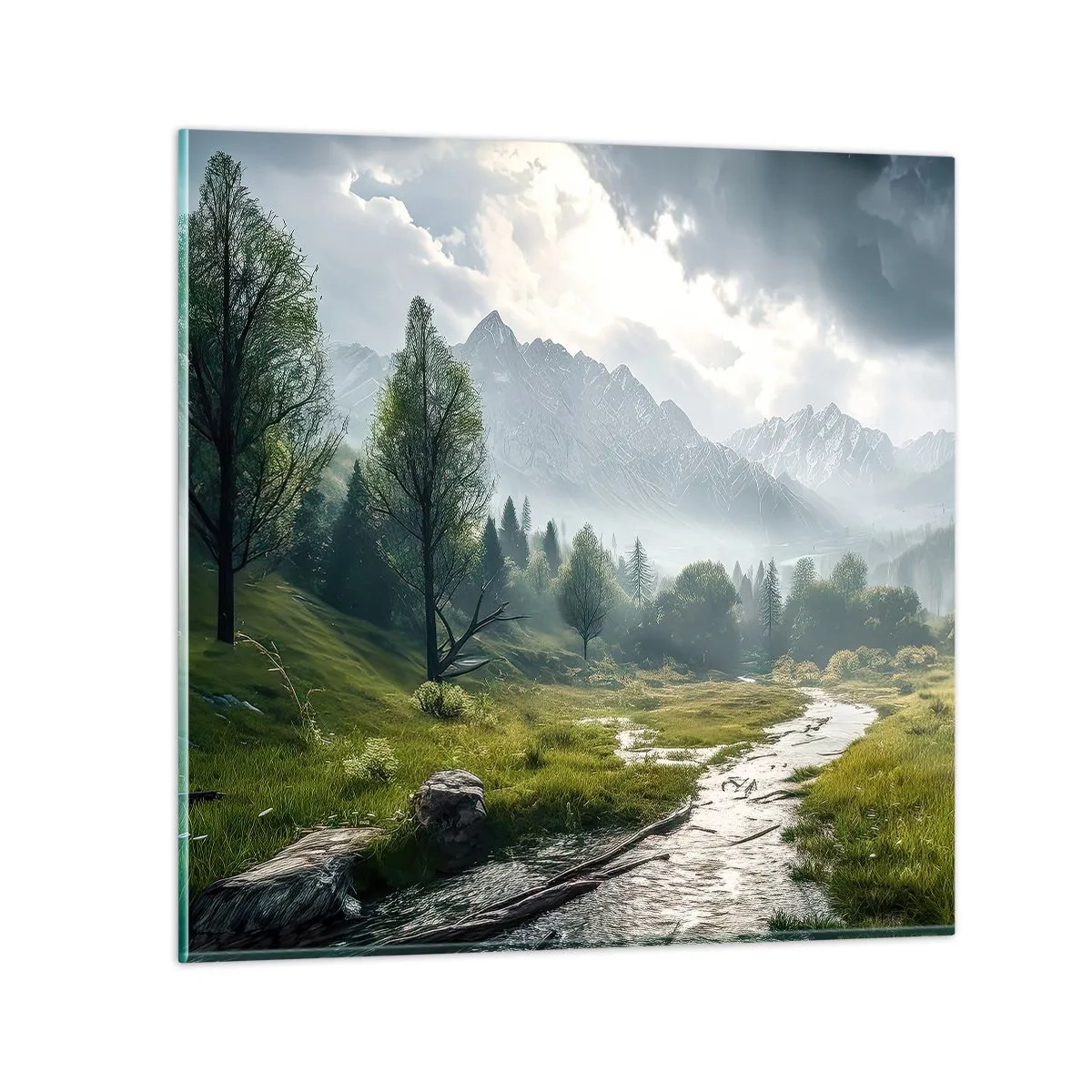 Impression sur verre - Image sur verre - Aller et retour - 70x70 cm