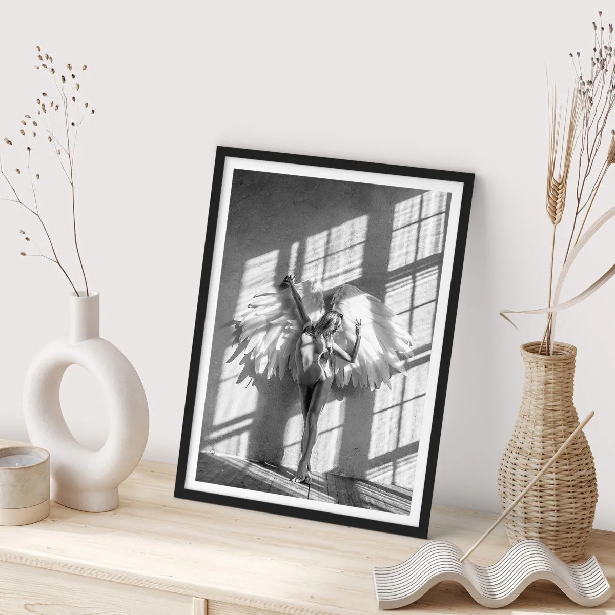 Affiche dans un cadre noir - Poster - Directement du ciel - 61x91 cm