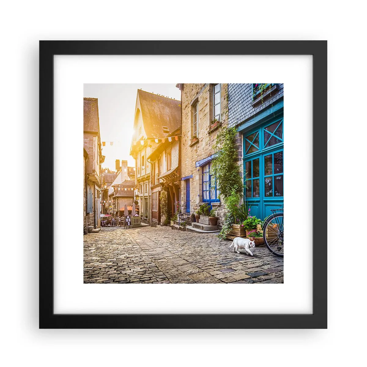 Affiche dans un cadre noir - Poster - Aux confins du monde - 30x30 cm