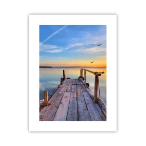 Affiche - Poster - Marcher droit vers le soleil - 30x40 cm