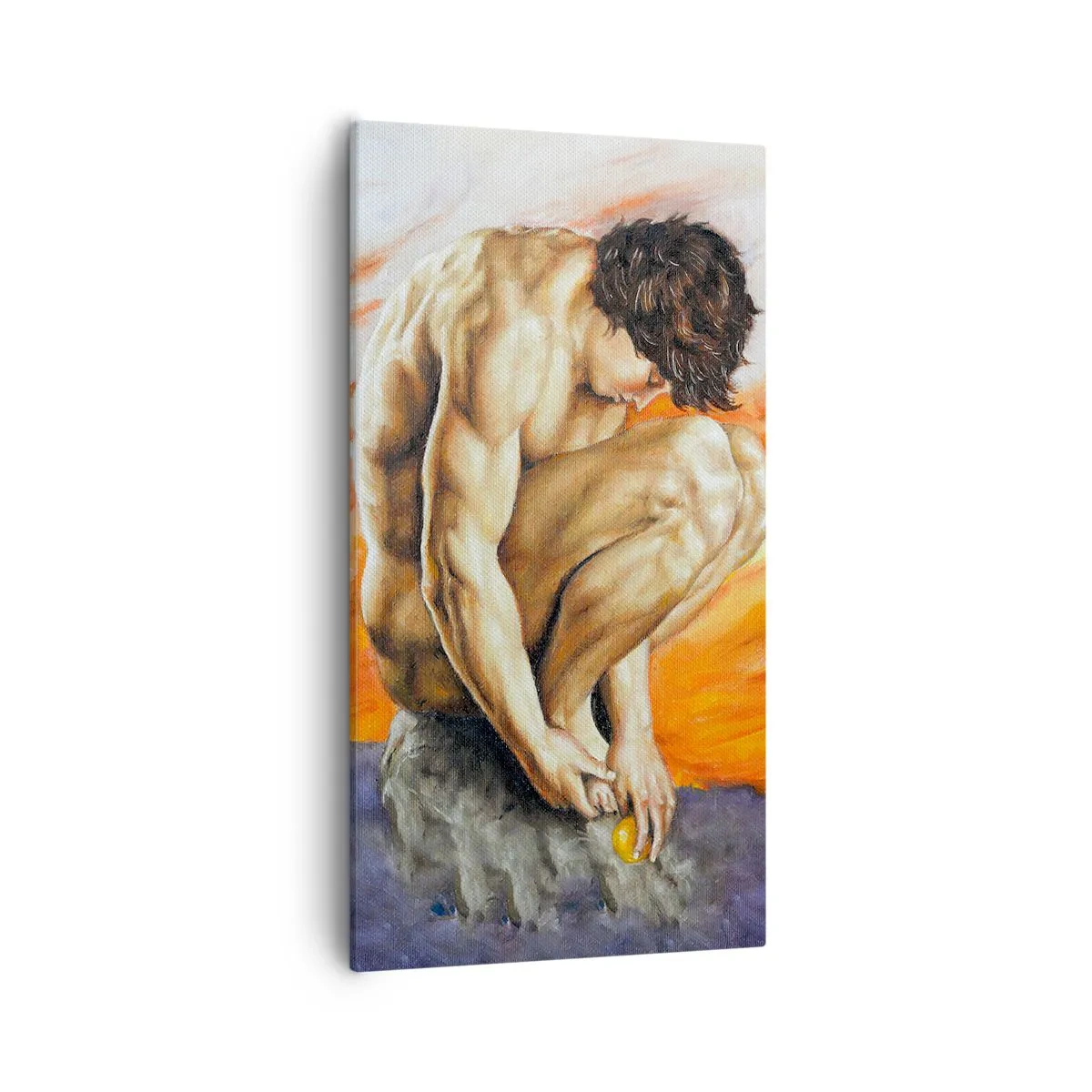 Impression sur toile - Image sur toile - Plongé dans ses pensées - 55x100 cm