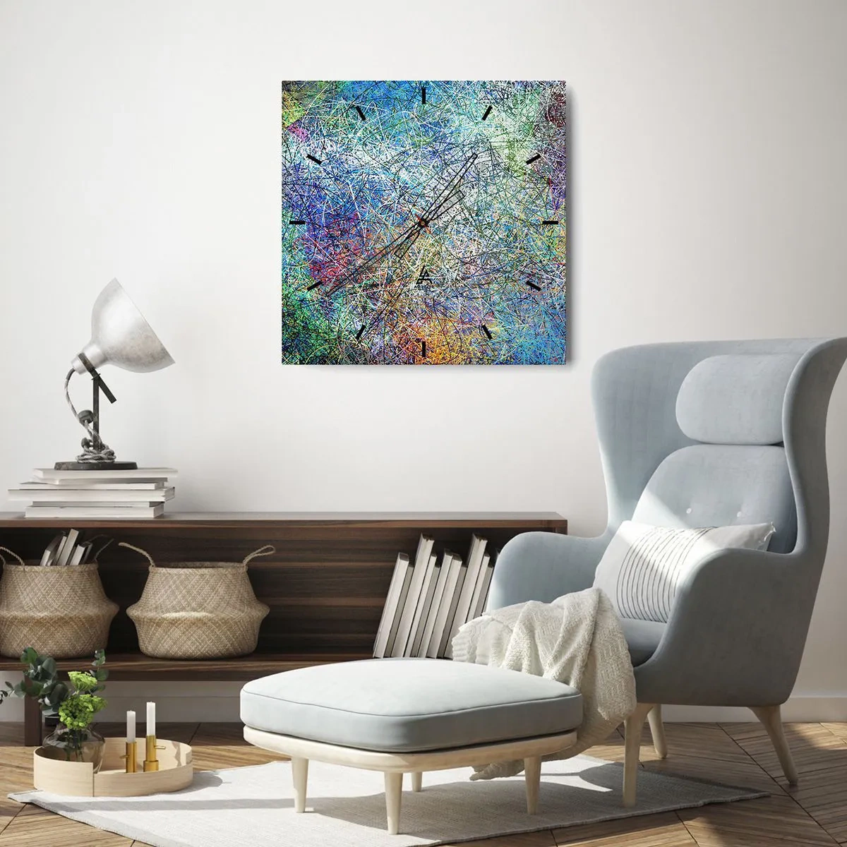 Horloge murale - Pendule murale - Ce n'est pas si simple - 40x40 cm