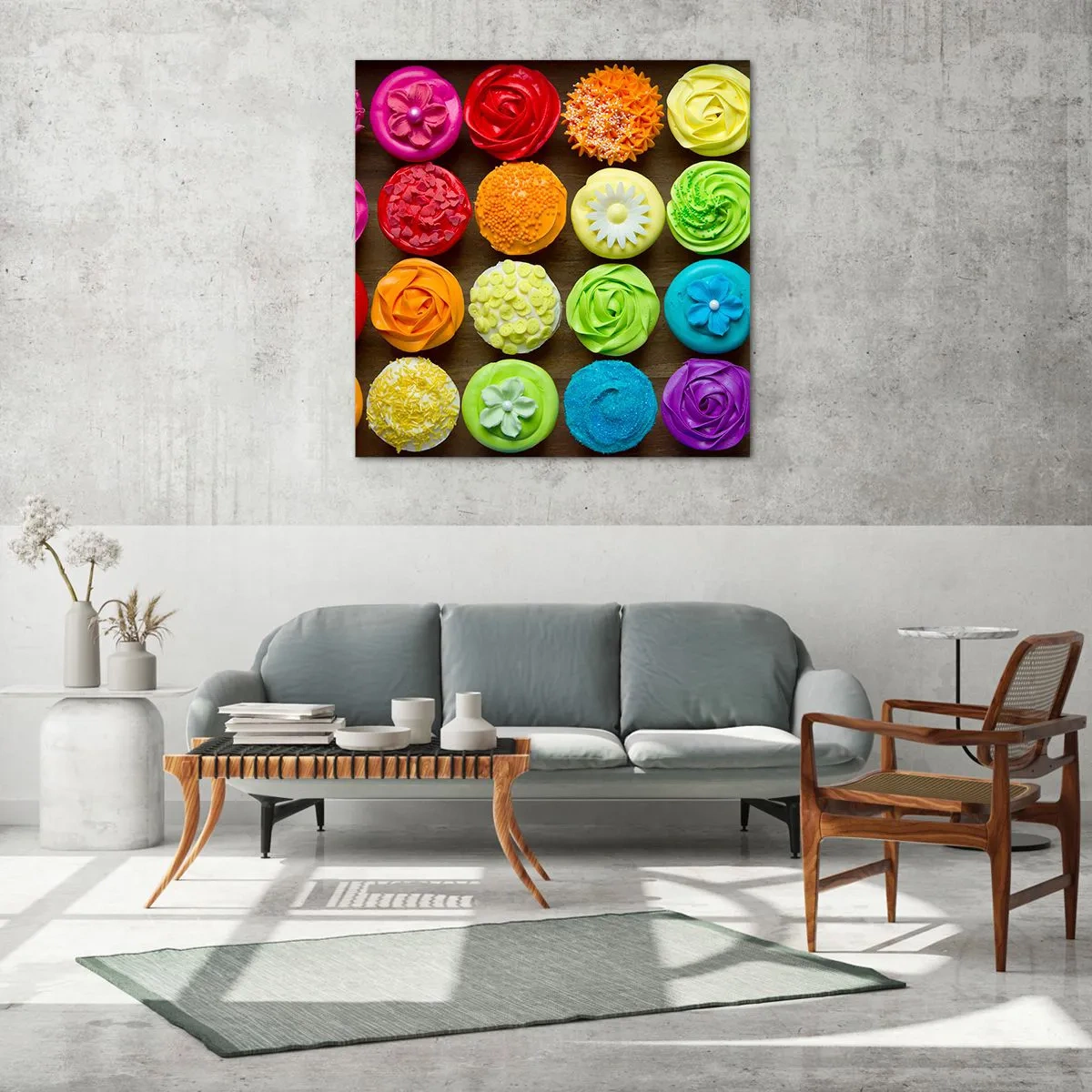 Impression sur verre - Image sur verre - Tous différents - tous délicieux - 40x40 cm