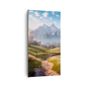 Impression sur toile - Image sur toile - Vallée idyllique - 65x120 cm