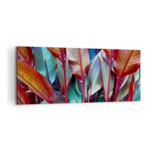 Impression sur toile - Image sur toile - Un fourré coloré - 100x40 cm