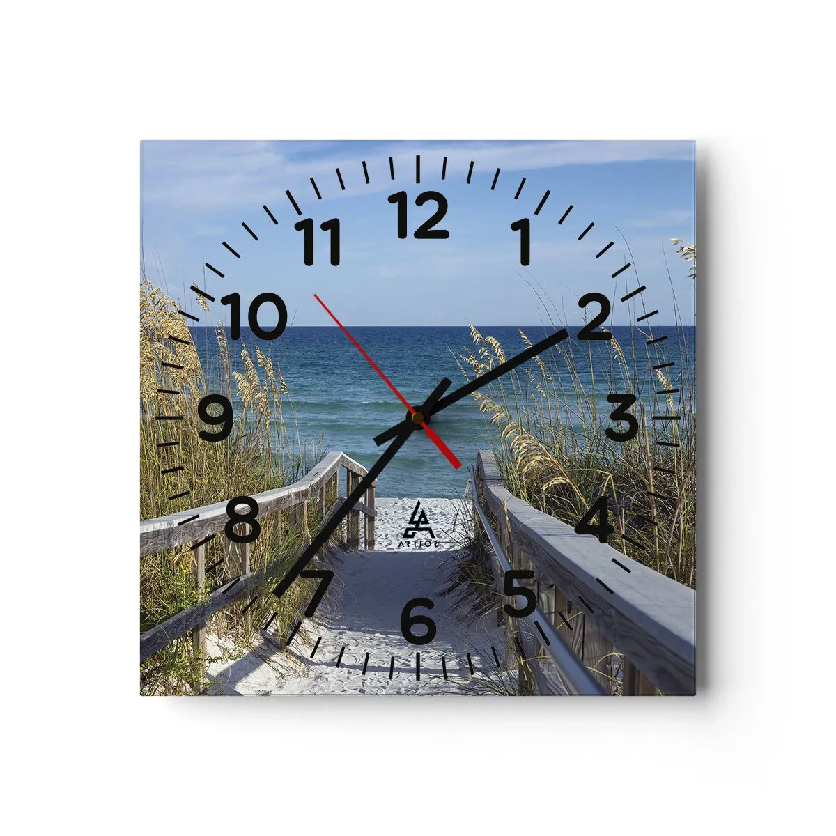 Horloge murale - Pendule murale - Au soleil, sous le vent - 40x40 cm