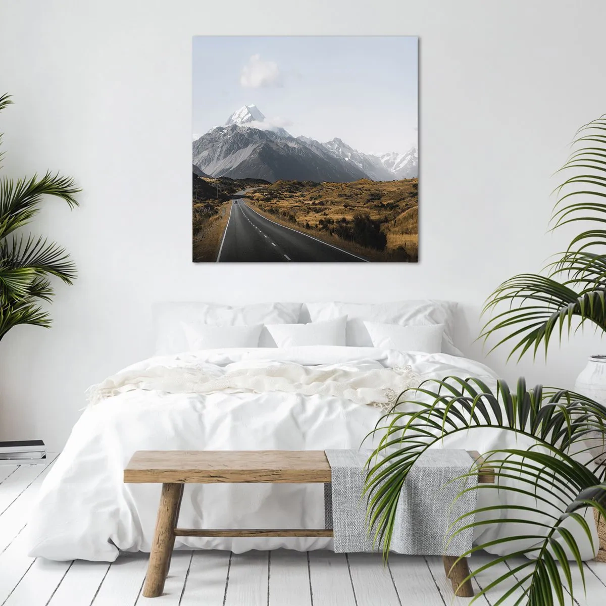 Impression sur toile - Image sur toile - Chemin vers le coeur de la montagne - 70x70 cm