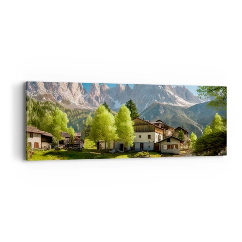 Impression sur toile - Image sur toile - Idylle alpine - 90x30 cm