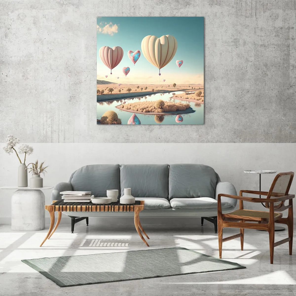 Impression sur verre - Image sur verre - L'amour te permet de t'élever - 70x70 cm