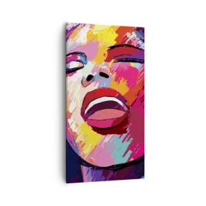 Impression sur toile - Image sur toile - Chante toute ma vie - 55x100 cm