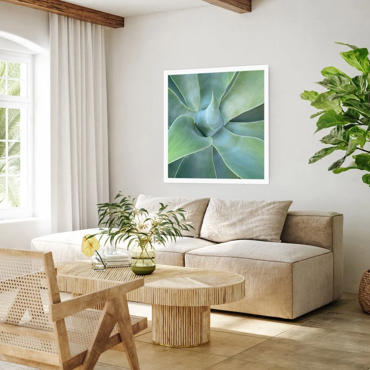 Affiche - Poster - La naissance de la verdure - 40x40 cm