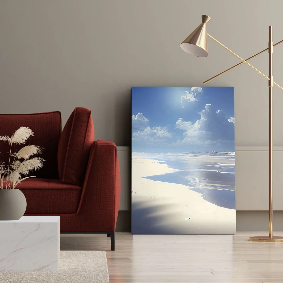 Impression sur toile - Image sur toile - Des vacances paradisiaques - 65x120 cm