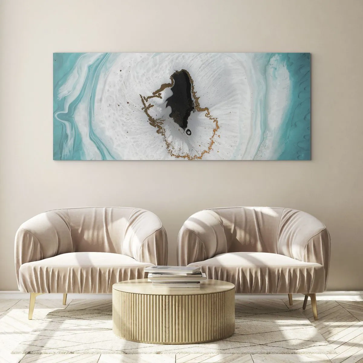 Impression sur verre - Image sur verre - Pénétrer à l'intérieur - 100x40 cm