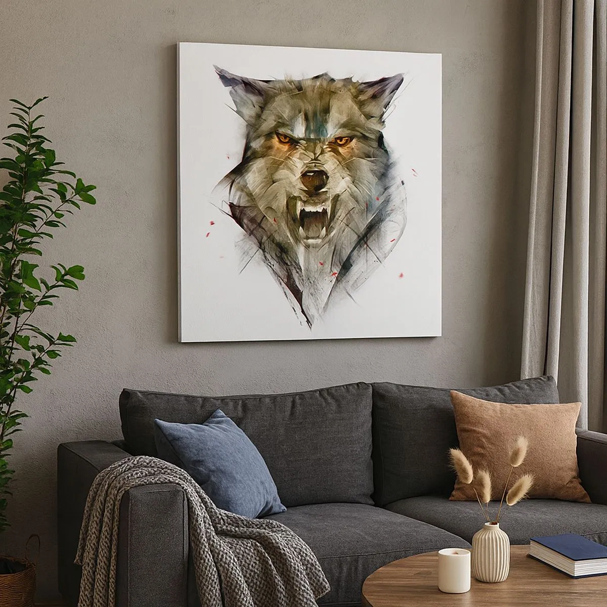 Impression sur toile - Image sur toile - Pas un pas ! - 30x30 cm