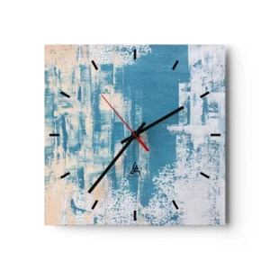 Horloge murale - Pendule murale - À travers un iceberg - 40x40 cm