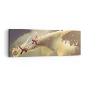 Impression sur toile - Image sur toile - Le monde à la rescousse - 90x30 cm