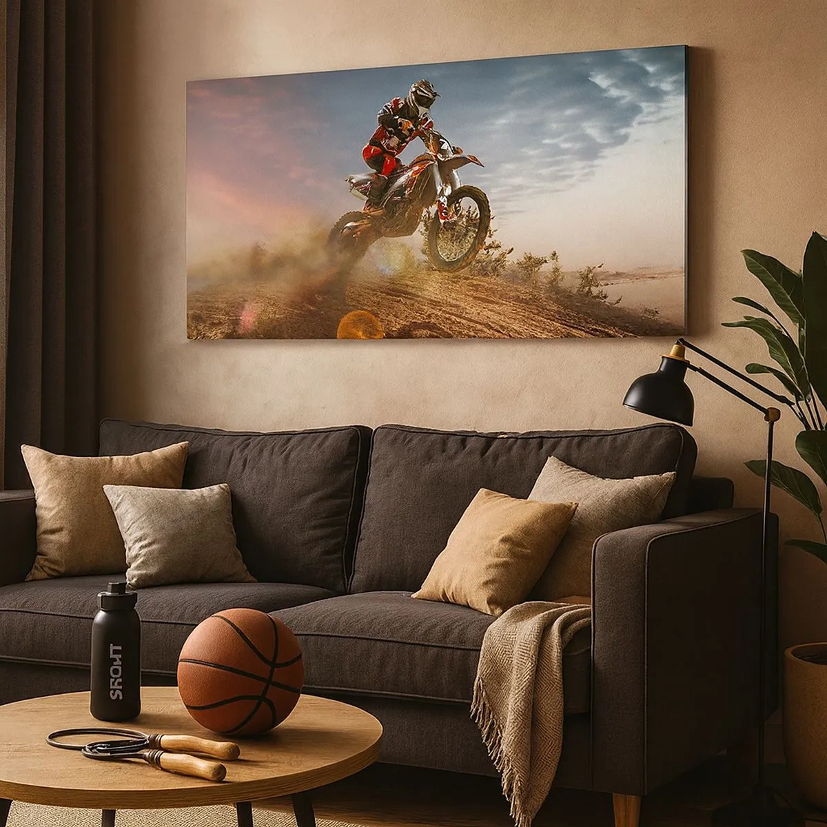 Impression sur toile - Image sur toile - Pour la victoire - 100x40 cm