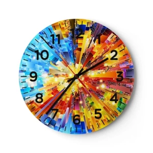 Horloge murale - Pendule murale - In medias res - 30x30 cm