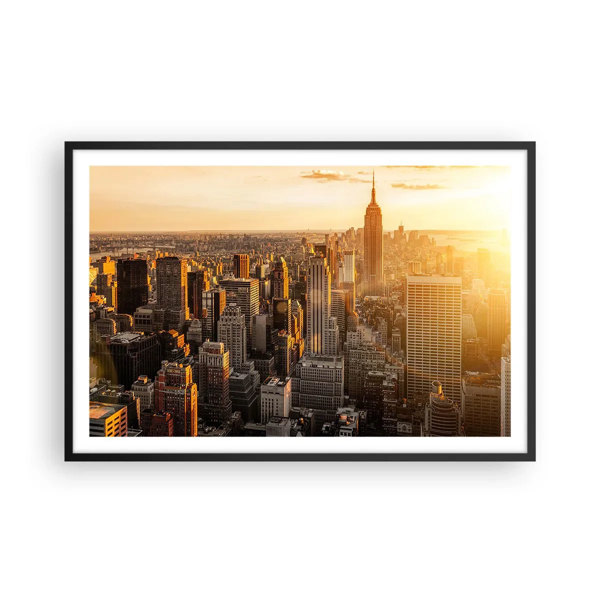 Affiche dans un cadre noir - Poster - Grandir au soleil - 91x61 cm