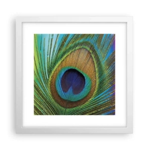 Affiche dans un cadre blanc - Poster - Les yeux dans les yeux - 30x30 cm