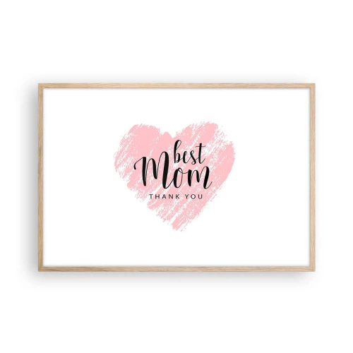 Affiche dans un chêne clair - Poster - Toujours au bon moment - 91x61 cm