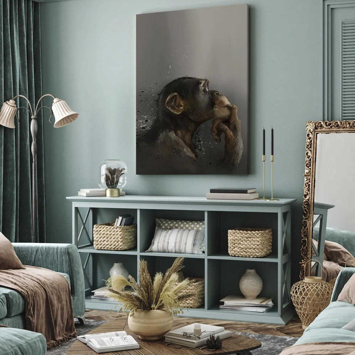 Impression sur toile - Image sur toile - Certainement un penseur - 45x80 cm